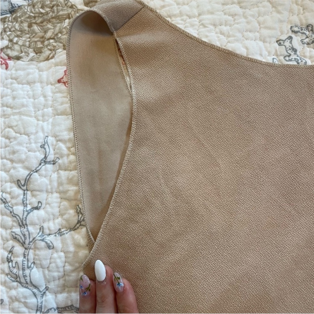 PrettyLittleThing Taupe Sleeveless Dress